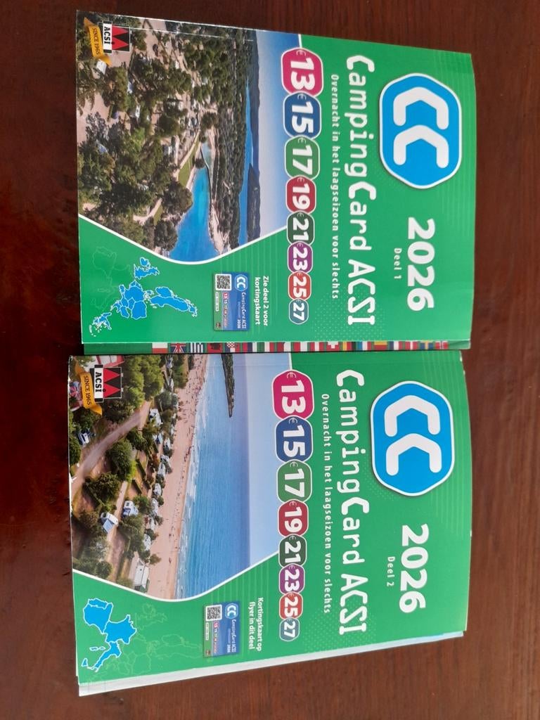 ACSI Campinggidsen 2026 met CampingCard, Overige merken, Europa, Nieuw, Ophalen of Verzenden