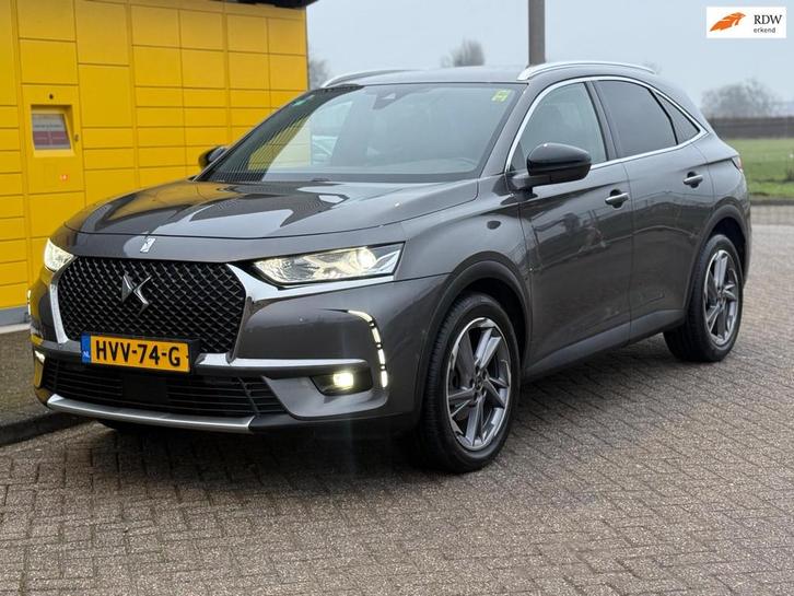 DS 7 Crossback PureTech So Chic Bj 2020 Automaat Leder/Memor, Auto's, DS, Bedrijf, Te koop, DS 7, ABS, Adaptive Cruise Control