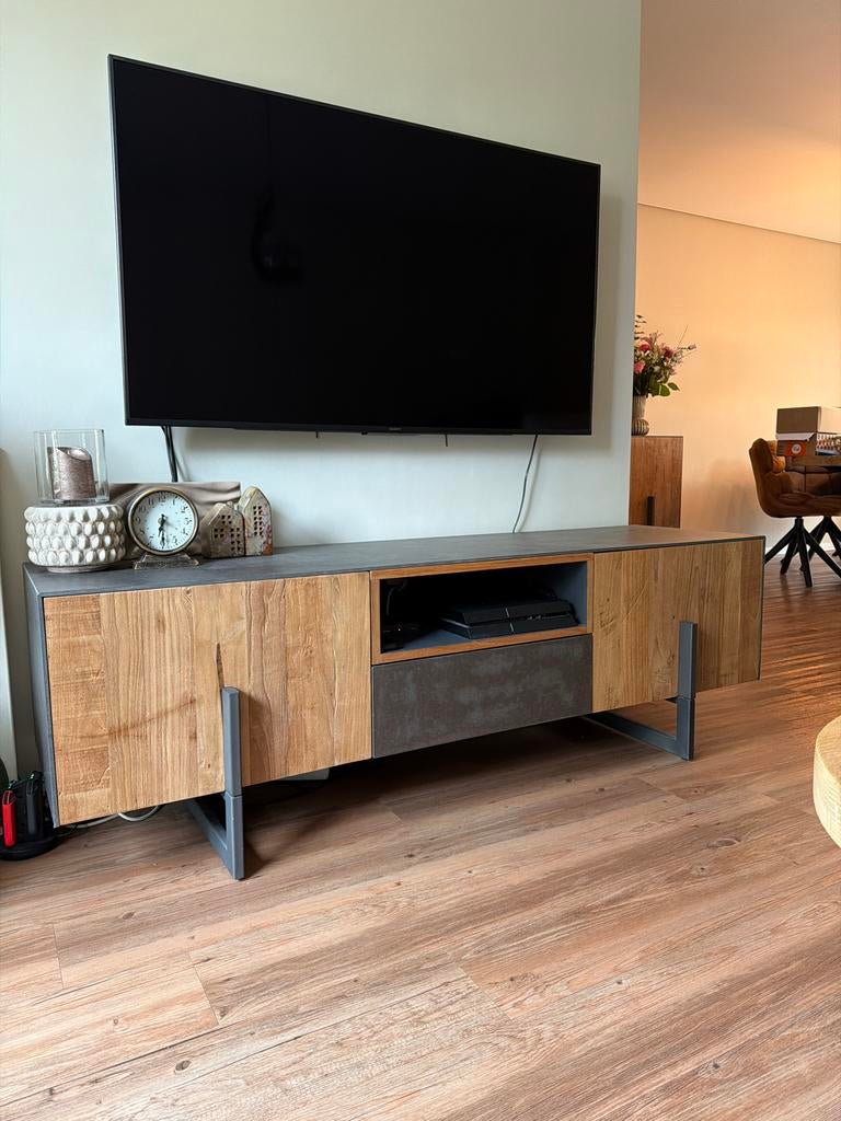 TV meubel (165x45x53 cm), Ophalen, 150 tot 200 cm, Zo goed als nieuw, Minder dan 100 cm