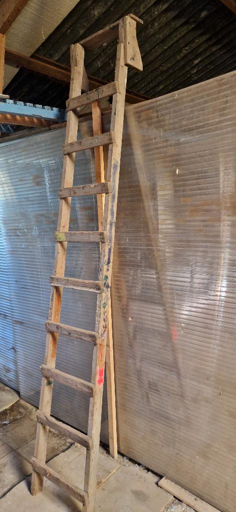 Leuke houten ladder, Ophalen, Gebruikt, Ladder, 2 tot 4 meter
