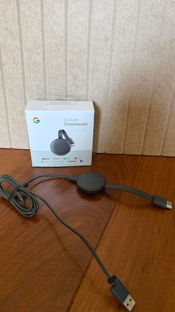 Google Chromecast gen 3, Audio, Tv en Foto, Televisie-accessoires, Ophalen of Verzenden, Gebruikt