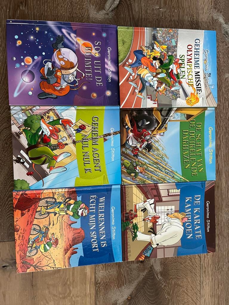 6 Geronimo Stilton boeken, Ophalen of Verzenden, Zo goed als nieuw, Fictie algemeen