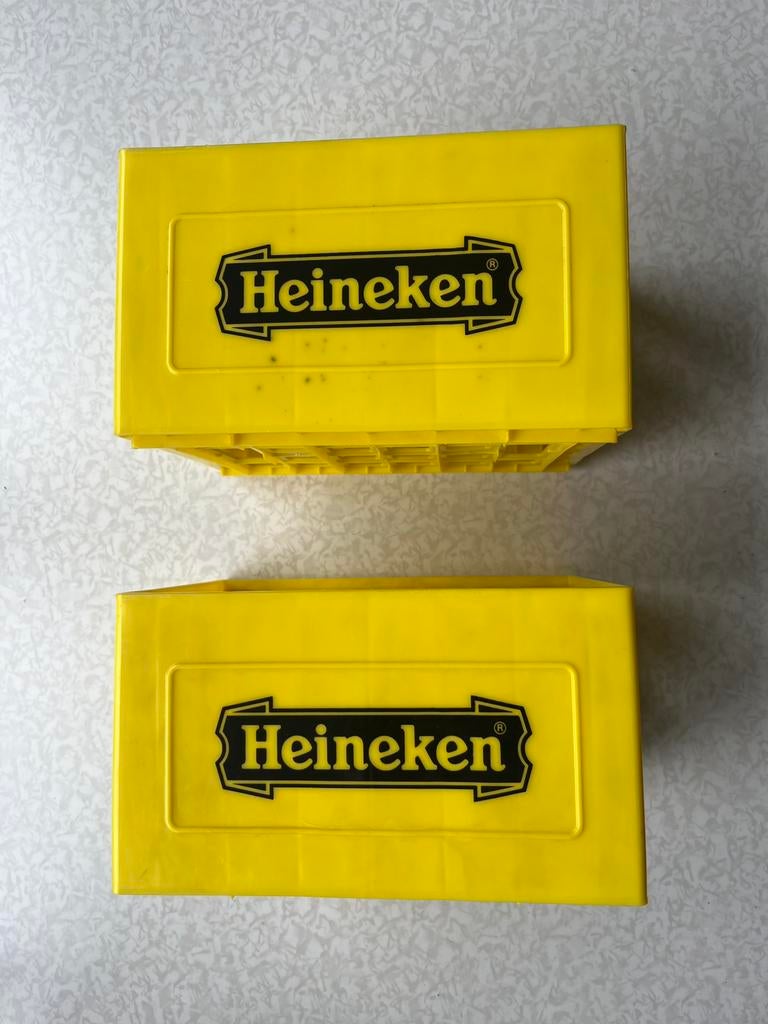 2 Heineken cd kratjes voor 14 cd’s., Ophalen, Gebruikt, Kunststof, Cd's