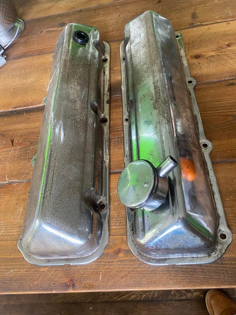 Chromen kleppendeksels voor Ford 429/460 V8, Auto-onderdelen, Ophalen of Verzenden, Gebruikt, Ford