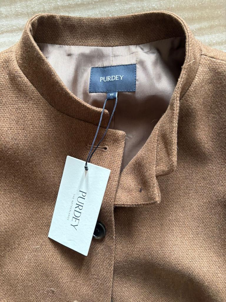 Nieuw Bruin Colbert Dames van Purdey met prijskaartje, Ophalen of Verzenden, Nieuw, Bruin, Jasje