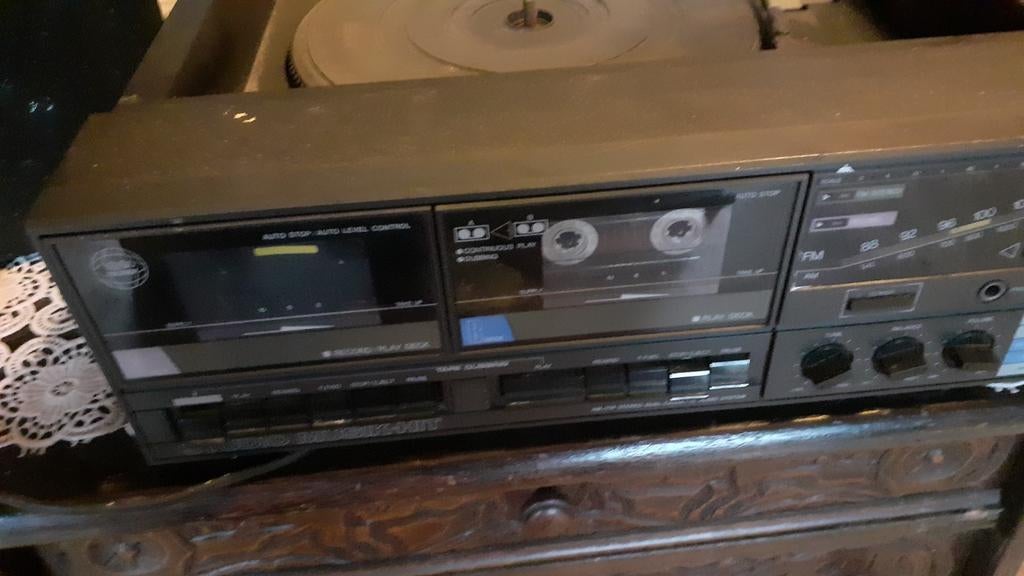 Vintage LP Speler / Cassette Recorder - Studio Music-Kit, Ophalen of Verzenden, Gebruikt, Platenspeler, Overige merken