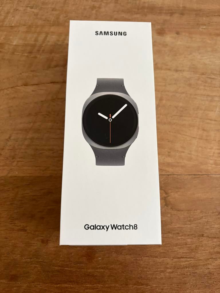 Samsung galaxy watch 8, Graphite (geseald), Ophalen of Verzenden, Zo goed als nieuw, Zwart, Android