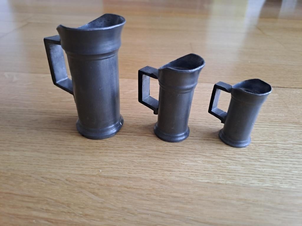 tinnen kannetjes, Antiek en Kunst, Antiek | Tin, Ophalen