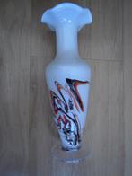 2 melkglazen vazen, Gebruikt, Overige kleuren, Ophalen of Verzenden, Glas