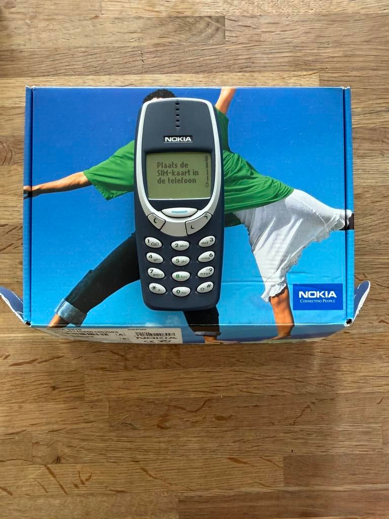 Nokia 3310 met doos & oplader, Telecommunicatie, Mobiele telefoons | Nokia, Gebruikt, Blauw, Geen camera, Ophalen of Verzenden