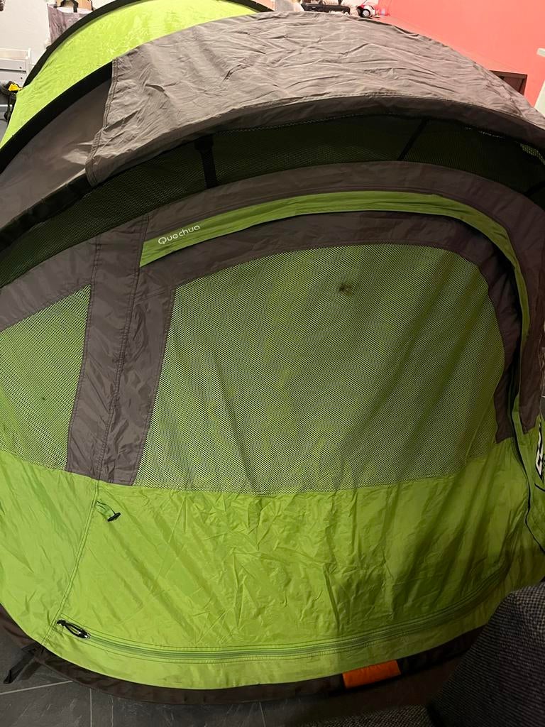 Quechua 2 Seconds XL Air Tent - 2- 2-persoons pop-up tent, Ophalen of Verzenden, Gebruikt, Tot en met 2