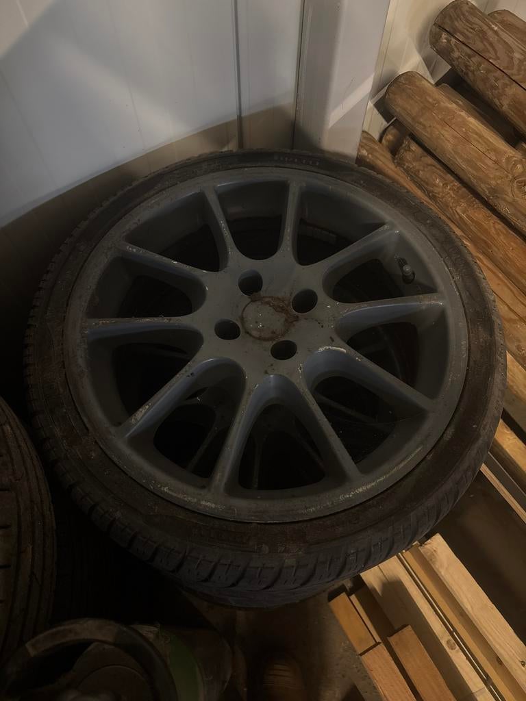 Set Dezent velgen met banden, Auto-onderdelen, Banden en Velgen, Ophalen, Gebruikt, Zomerbanden, Banden en Velgen