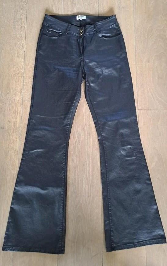 Pure by ZiZo zwarte leatherlook broek, maat 36, nieuw, Zwart, Pure by ZiZo, Nieuw, Ophalen of Verzenden