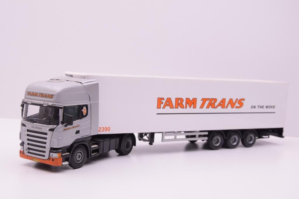 Scania   ''  Farm Trans ''  Lion Car, Ophalen of Verzenden, Zo goed als nieuw, Bus of Vrachtwagen, Lion Toys
