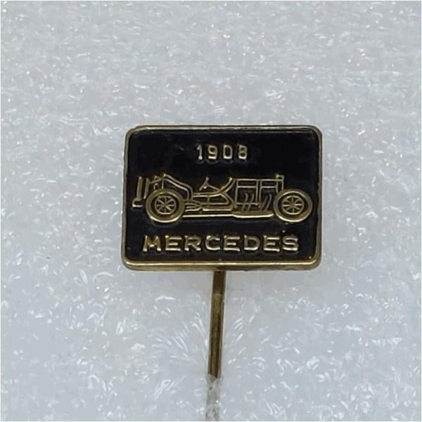 SP0811 Speldje 1908 Mercedes zwart, Ophalen of Verzenden, Gebruikt, Transport
