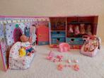 Baby Born Mini World Poppenhuis Koffertje + Spulletjes, Ophalen of Verzenden, Gebruikt, Poppenhuis