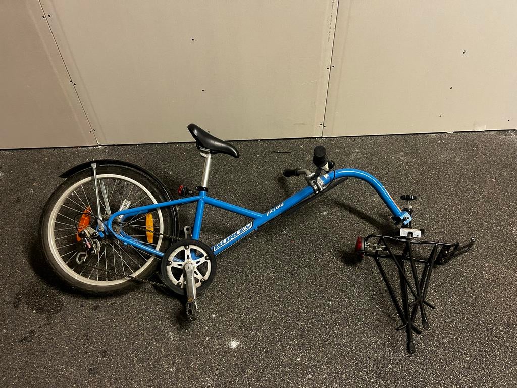 Aanhangfiets met bagagedrager, Fietsen en Brommers, Fietsaccessoires | Aanhangers en Karren, Ophalen, Zo goed als nieuw, Aanhangfiets