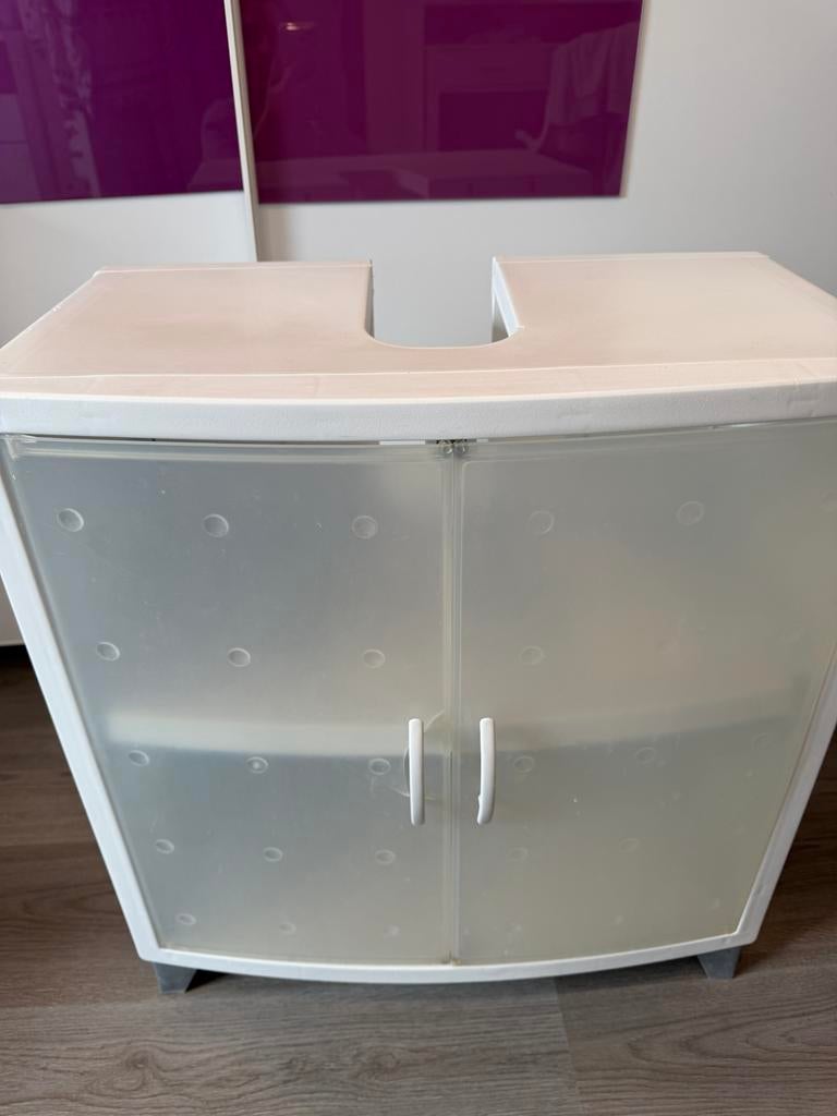 Wastafelkast met planken, Huis en Inrichting, Badkamer | Badkamermeubels, Ophalen, Gebruikt, 50 tot 100 cm, Minder dan 100 cm