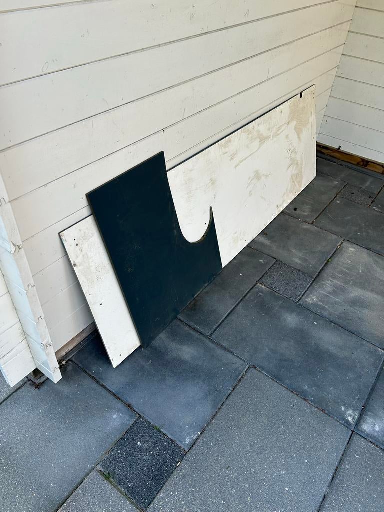 Trespa afvalstukken - Diverse maten en kleuren, Doe-het-zelf en Verbouw, Platen en Panelen, Ophalen, Gebruikt, HPL, Minder dan 20 mm