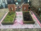 2  moestuinbakken met toebehoren, Ophalen, Minder dan 30 cm, Zo goed als nieuw, Rechthoekig