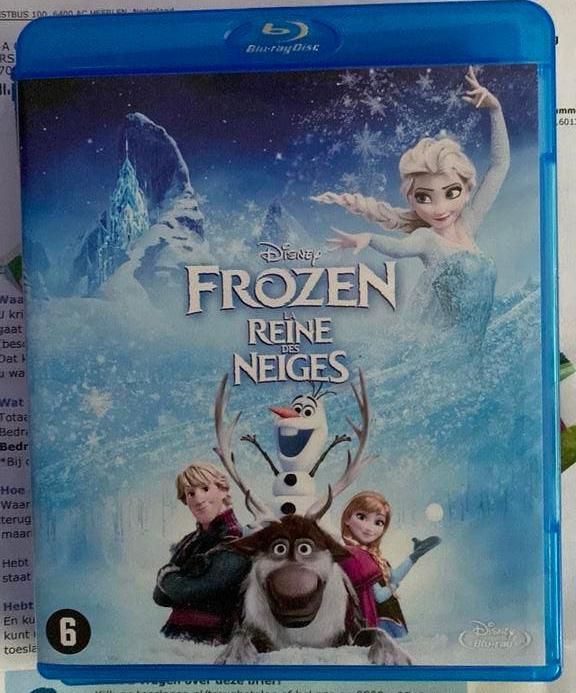 Disney Frozen blu ray, Cd's en Dvd's, Blu-ray, Ophalen of Verzenden, Zo goed als nieuw, Tekenfilms en Animatie