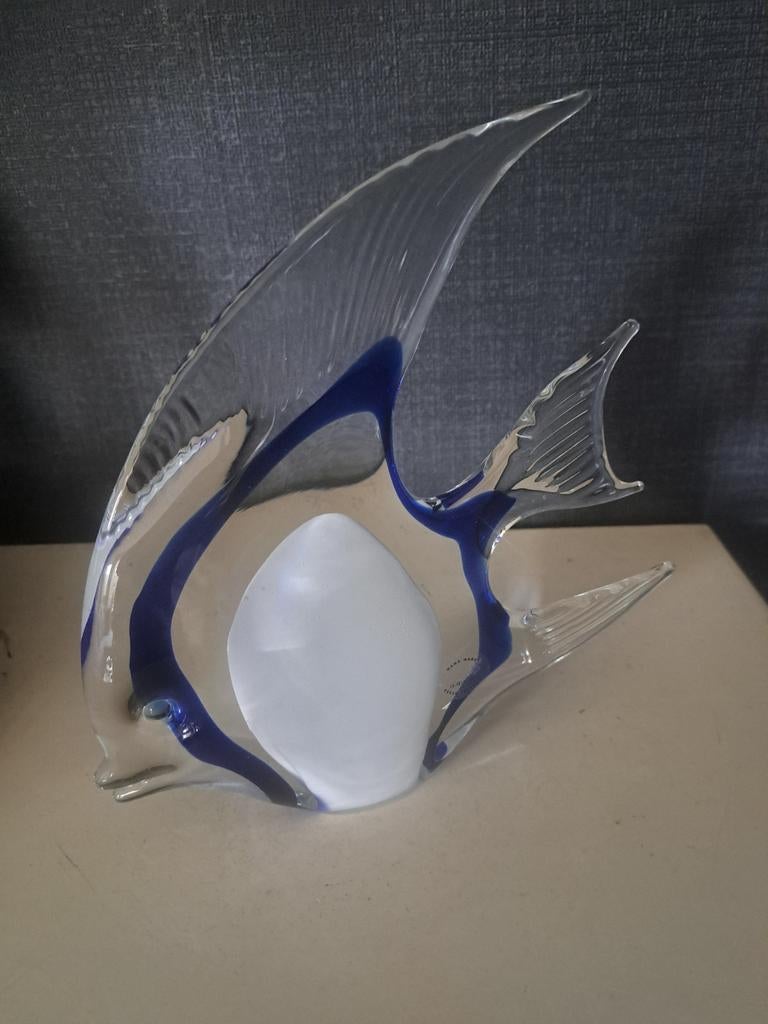 Art glass beeld "vis" gestickerd jaros czech republic, Antiek en Kunst, Ophalen of Verzenden
