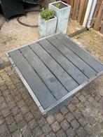 Tuintafel bistro 65x65 cm, Tuin en Terras, Tuintafels, Ophalen, Gebruikt, Vierkant, Kunststof