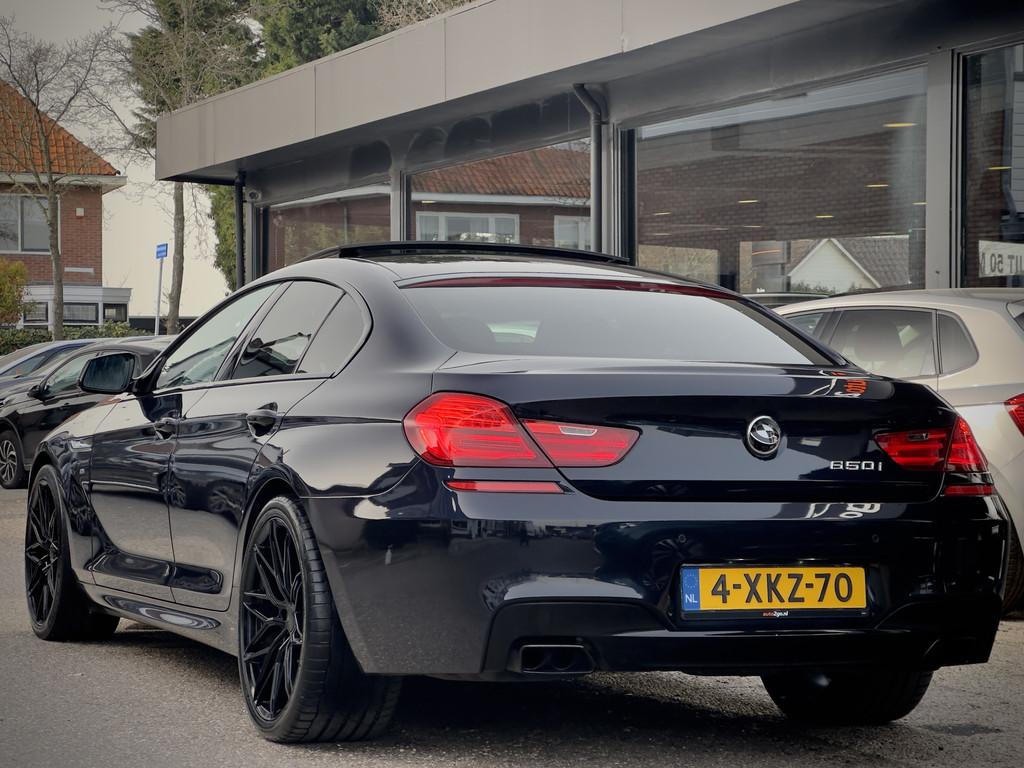 BMW 6 Serie Gran Coupé 650i V8 M-SPORT COMPETITION 540PK PA, Automaat, Achterwielaandrijving, 4395 cc, Zwart