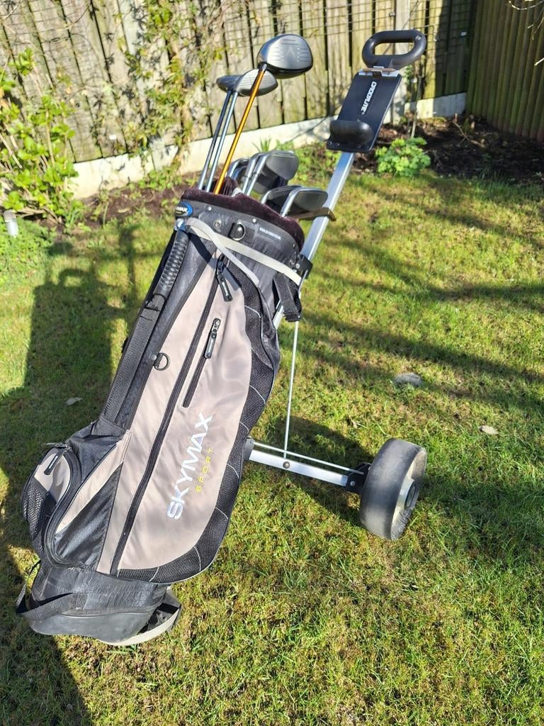 Heren golfset Skymax /Callaway met golftrolley, Ophalen, Gebruikt, Set, Callaway