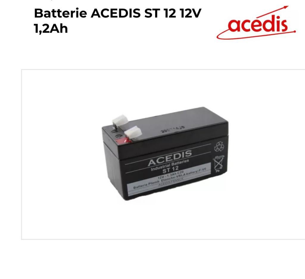 Loodaccu 12v, 1,3 ah nieuw 2x stuks van het merk acedis, Ophalen of Verzenden, Nieuw