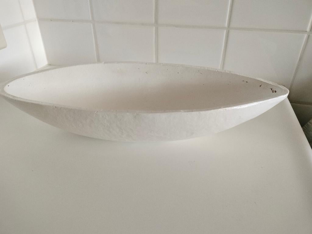 aardewerk plantenschaal, Ophalen, Zo goed als nieuw, Rond, Glas