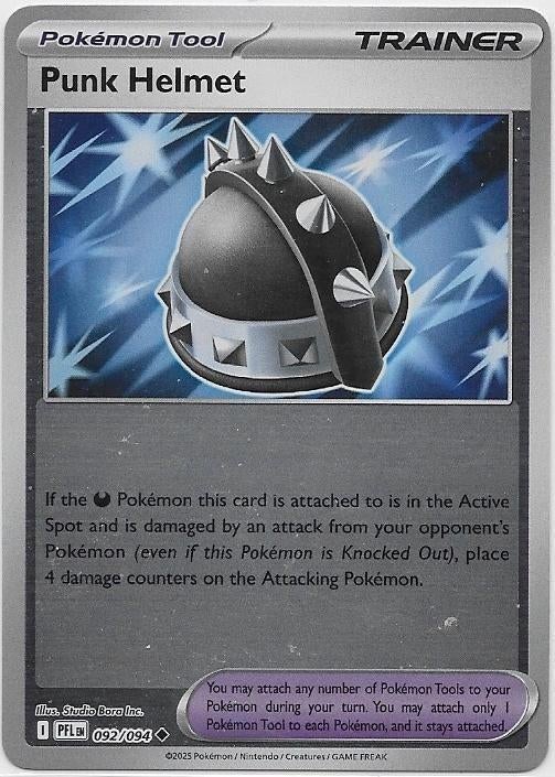 Phantasmal Flames,  Punk Helmet [reverse] 92/94, Hobby en Vrije tijd, Verzamelkaartspellen | Pokémon, Nieuw, Losse kaart, Verzenden