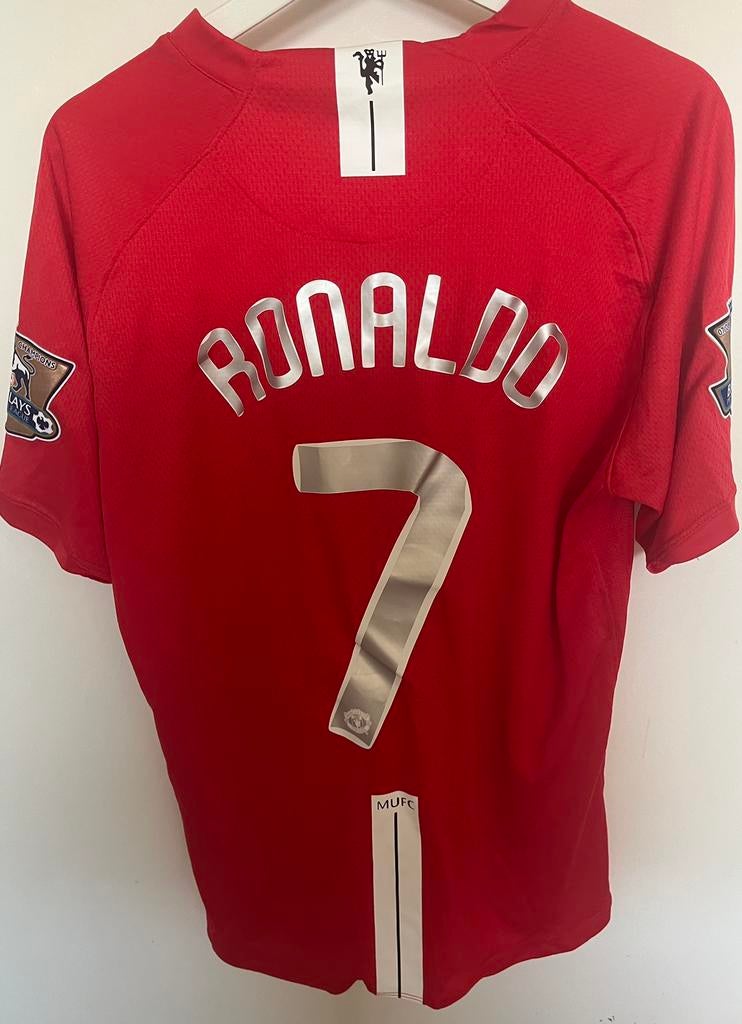 Ronaldo Manchester United retro voetbalshirt maat M, Verzamelen, Ophalen of Verzenden, Zo goed als nieuw, Buitenlandse clubs, Shirt