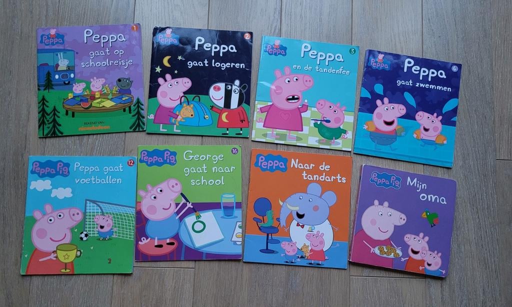 Peppa Big 8 boekjes, Gelezen, 3 tot 4 jaar, Diverse auteurs, Ophalen of Verzenden