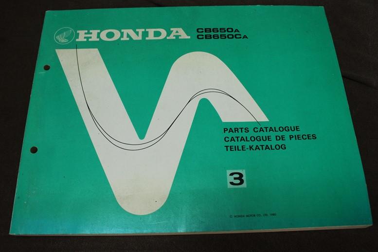 Honda CB650 C CA 1980 motorcycle parts catalogue CB 650, Motoren, Handleidingen en Instructieboekjes, Ophalen of Verzenden, Honda