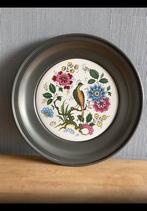 Decoratief Porseleinen Bord met Floraal en Vogel Ontwerp, Ophalen