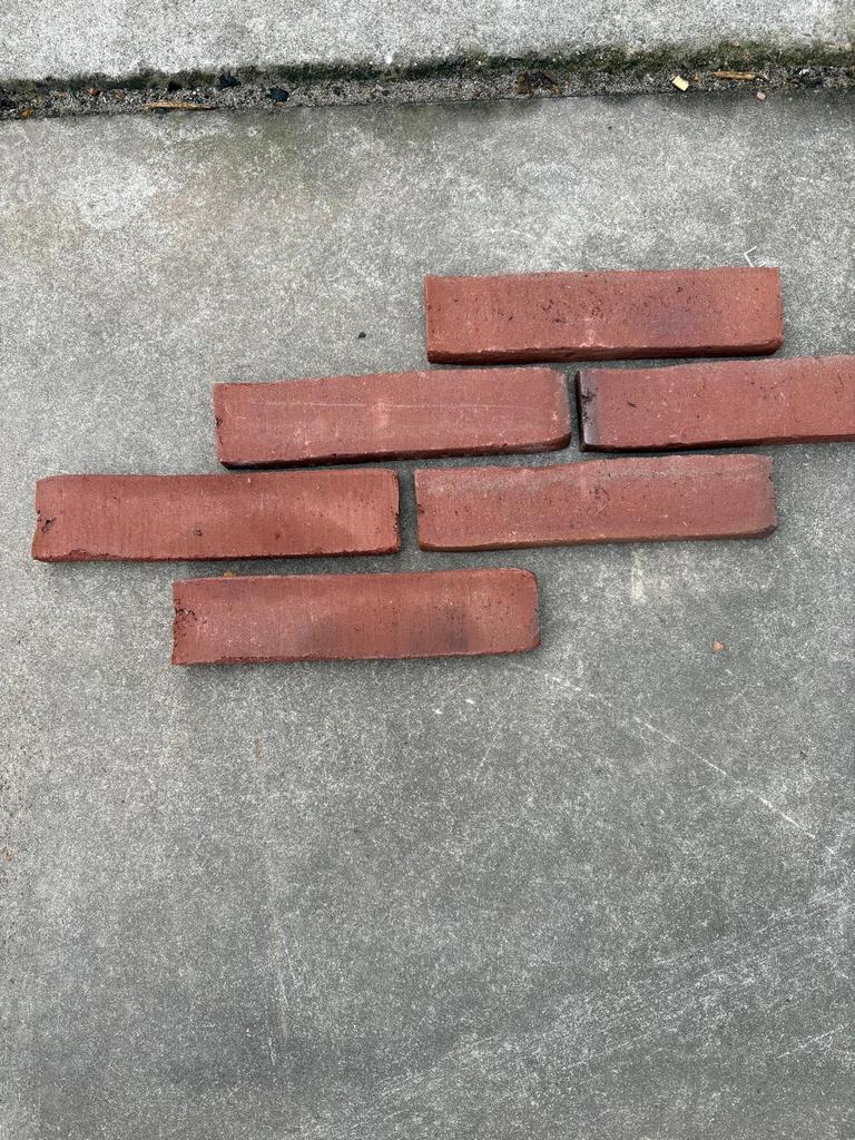Keramische steenstrips Waal formaat nieuw 1200 stuks, Ophalen, Zo goed als nieuw, Bakstenen