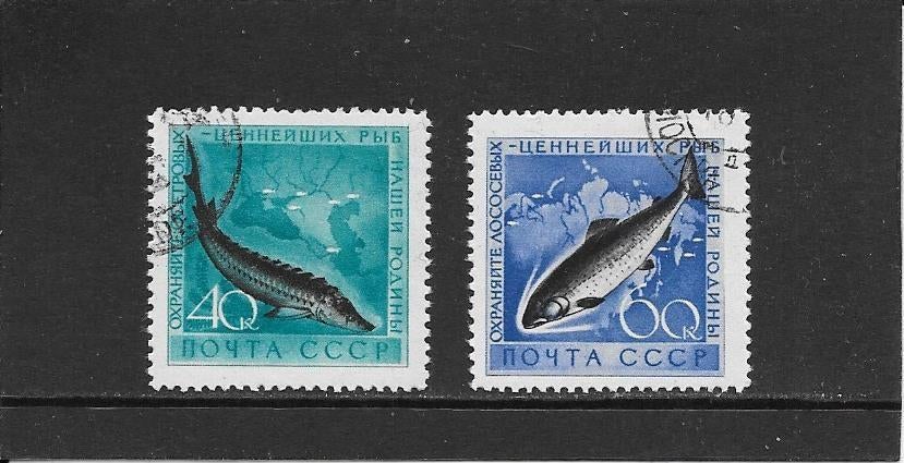 Sovjet Unie vissen, Ophalen of Verzenden, Gestempeld