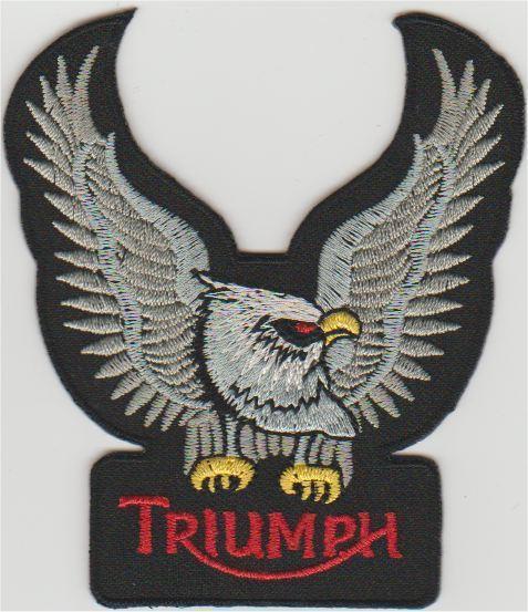 Triumph Eagle stoffen opstrijk patch embleem #32, Motoren, Accessoires | Overige, Nieuw, Ophalen of Verzenden