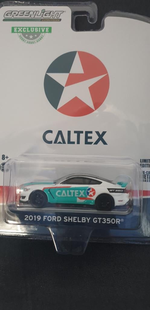Ford Shelby GT-350R "Caltex Racing" Greenlight 1:64, Christian@diecastcompany.nl, Auto, Diecast Company, Nieuw