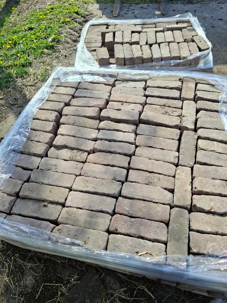 TE KOOP 6 M2 GEBAKKEN KLINKERS 7-DUIMERS, Ophalen, Gebruikt, Keramiek, Klinkers
