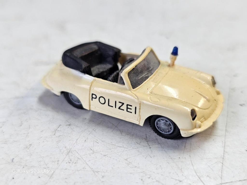 modeltrein H0 porsche 356 polizei wiking, Overige merken, Gelijkstroom, Overige typen, Ophalen of Verzenden