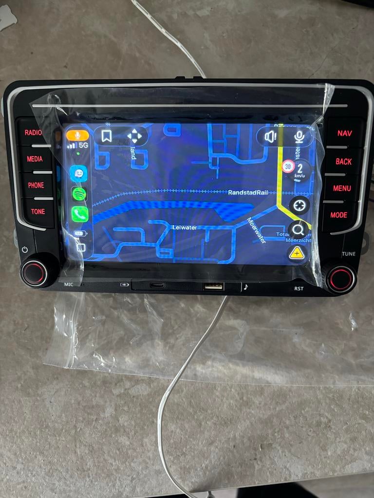 RNS 510 Look CarPlay, android auto, Bluetooth GRATIS MONTAGE, Auto diversen, Ophalen of Verzenden, Nieuw