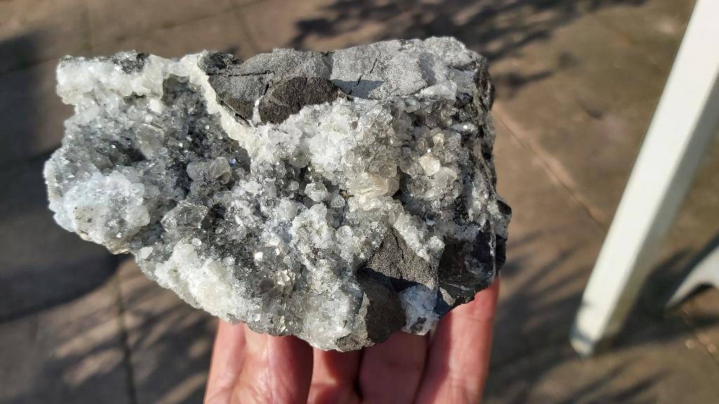 RB047 Grotere Calciet Anduze Frankrijk mineralen verzameling, Ophalen of Verzenden, Mineraal