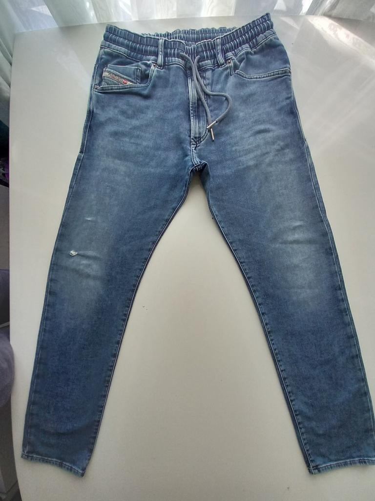 DIESEL D-KROOLEY JOGGINGBROEK SIZE 28/32, Ophalen of Verzenden, Zo goed als nieuw, Blauw, W32 (confectie 46) of kleiner