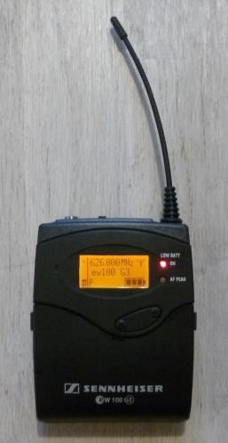 Sennheiser EW100 G3 beltpack set B band 626..668 MHz, Ophalen, Zo goed als nieuw, Instrumentmicrofoon, Draadloos