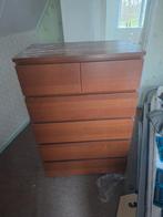 IKEA MALM Kast - Bruin Hout - 6 Lades, Ophalen, Gebruikt, 100 tot 150 cm, 50 tot 100 cm