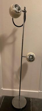 Staande vloerlamp met 2 verstelbare bollampen, Ophalen, Retro / vintage, Gebruikt, 100 tot 150 cm