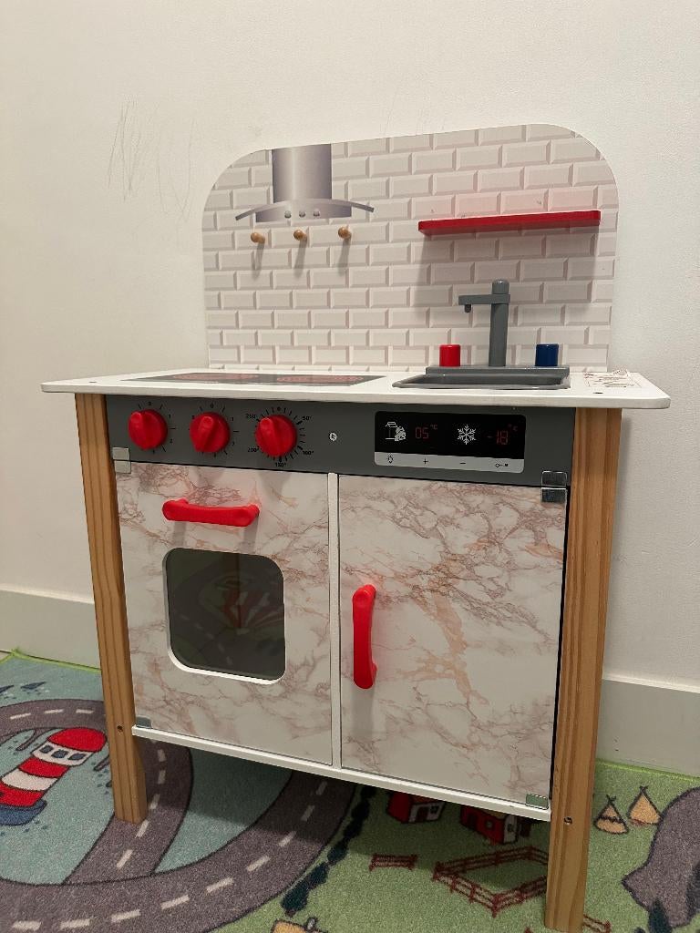Kinder Speelkeuken, Kinderen en Baby's, Speelgoed | Speelkeukens, Ophalen, Gebruikt, Hout, Speelkeuken