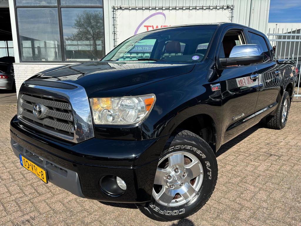 Toyota TUNDRA 5.7 V8 Double Cab Leer Navi Aut LPG G3, Auto's, Automaat, Gebruikt, Bedrijf, Origineel Nederlands